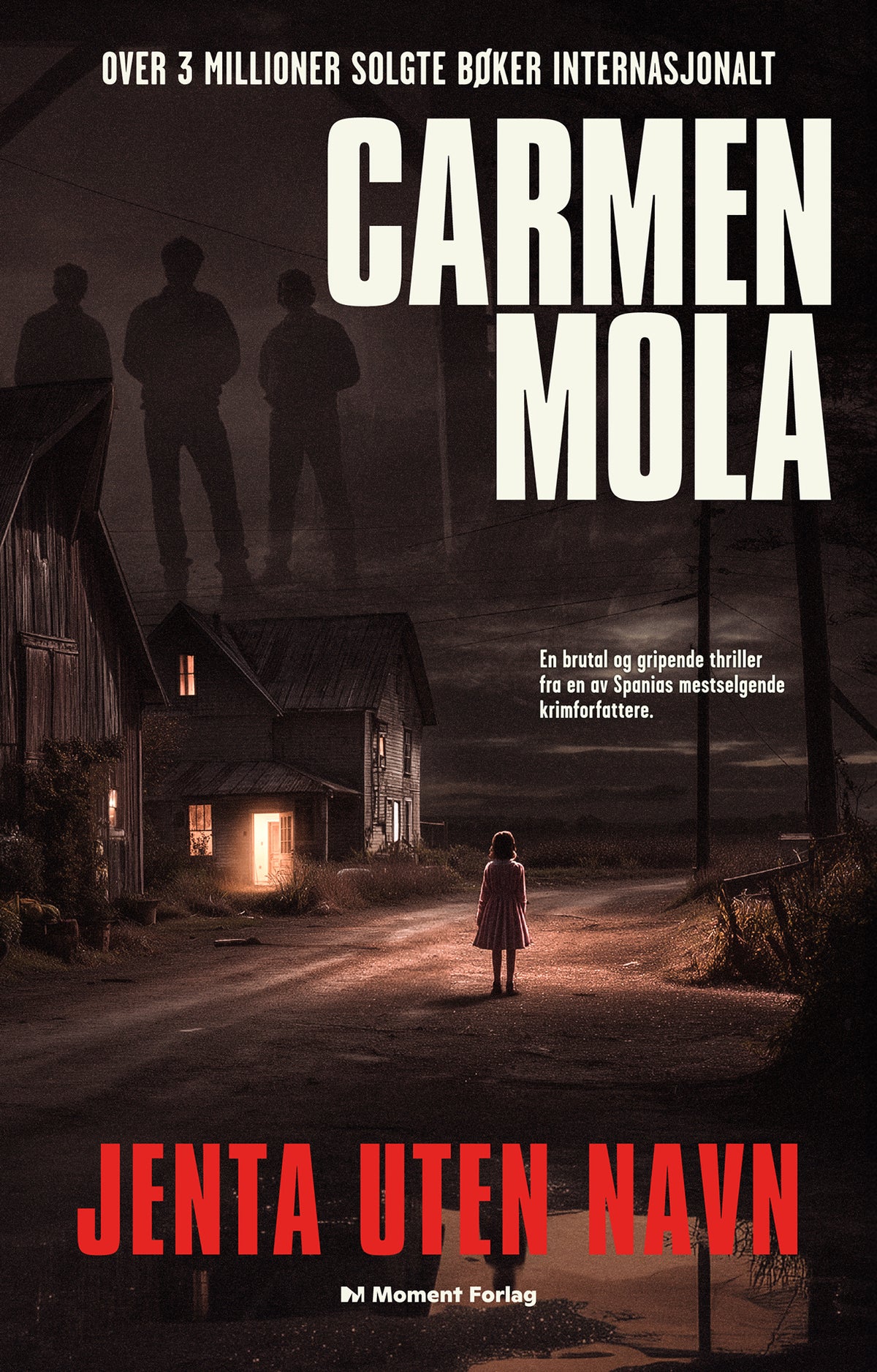 Jenta uten navn av Carmen Mola — omslag