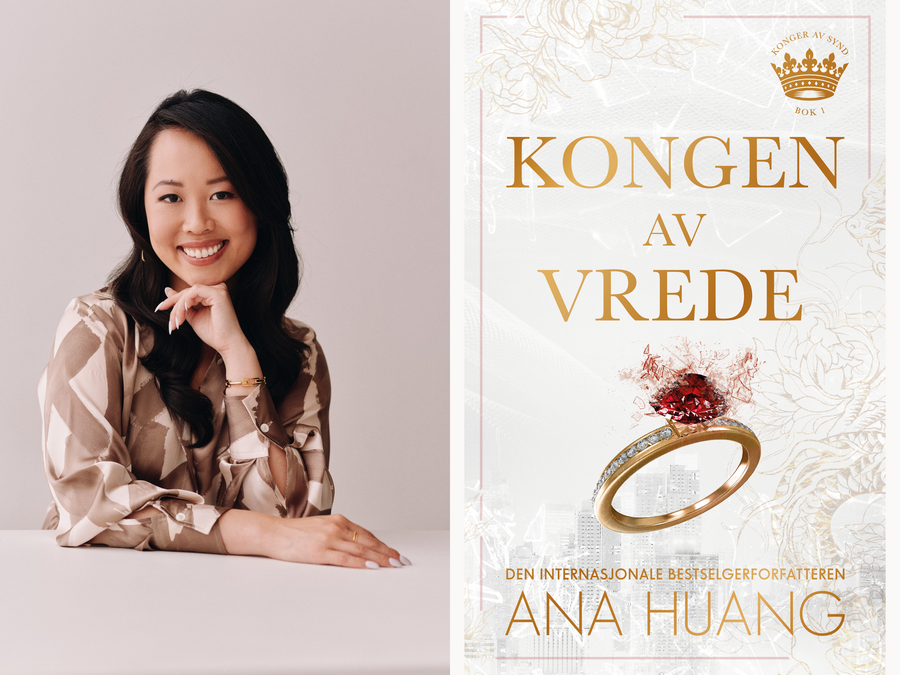 Ana Huang og omslaget til Kongen av vrede