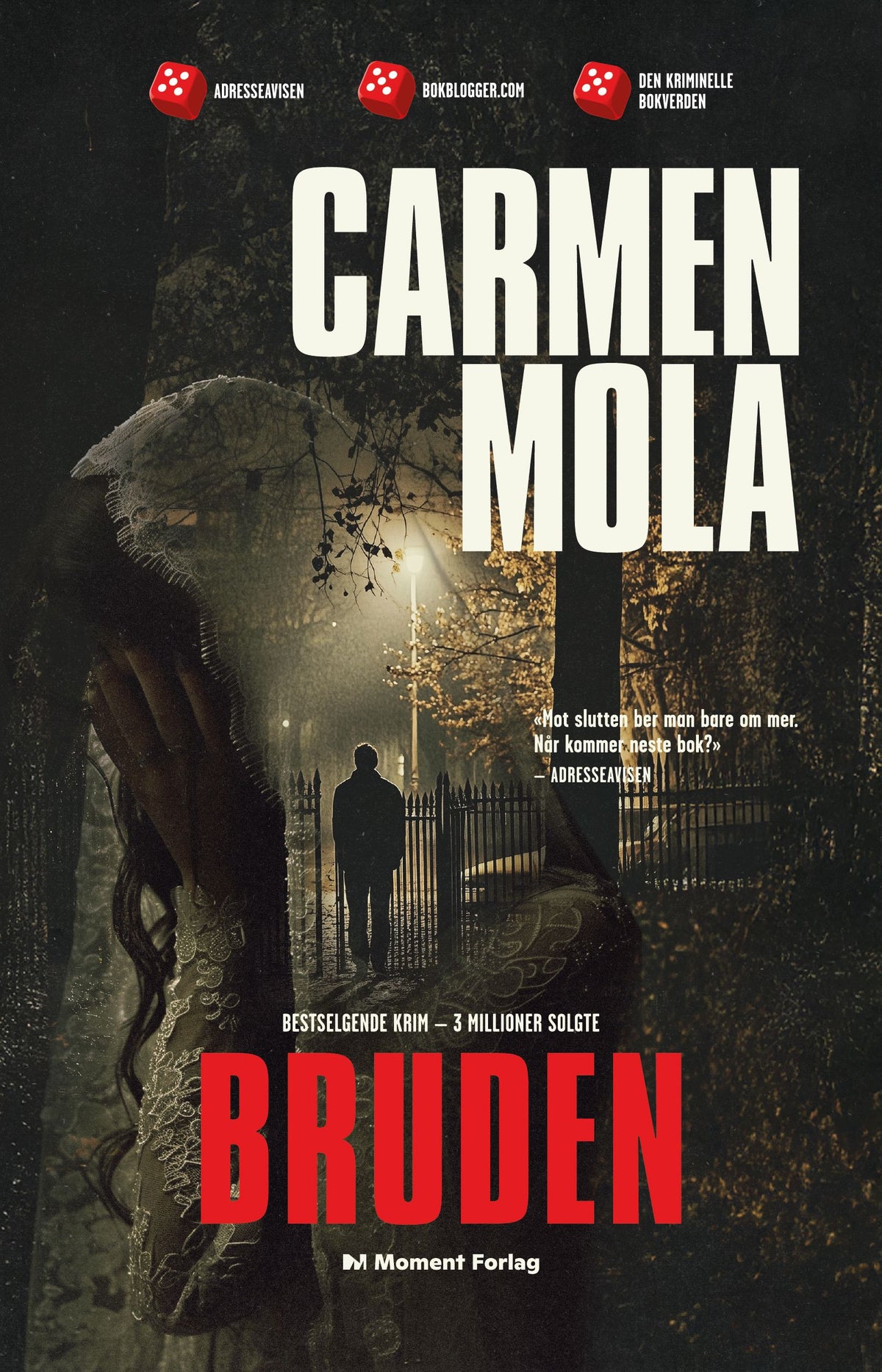 Bruden av Carmen Mola, pocketutgave — omslag
