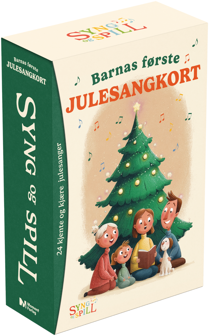 Barnas første julesangkort