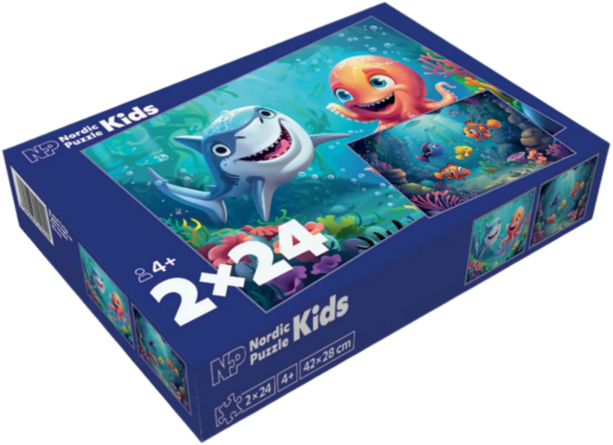 kort:puslespill-2x24-brikker-under-vann