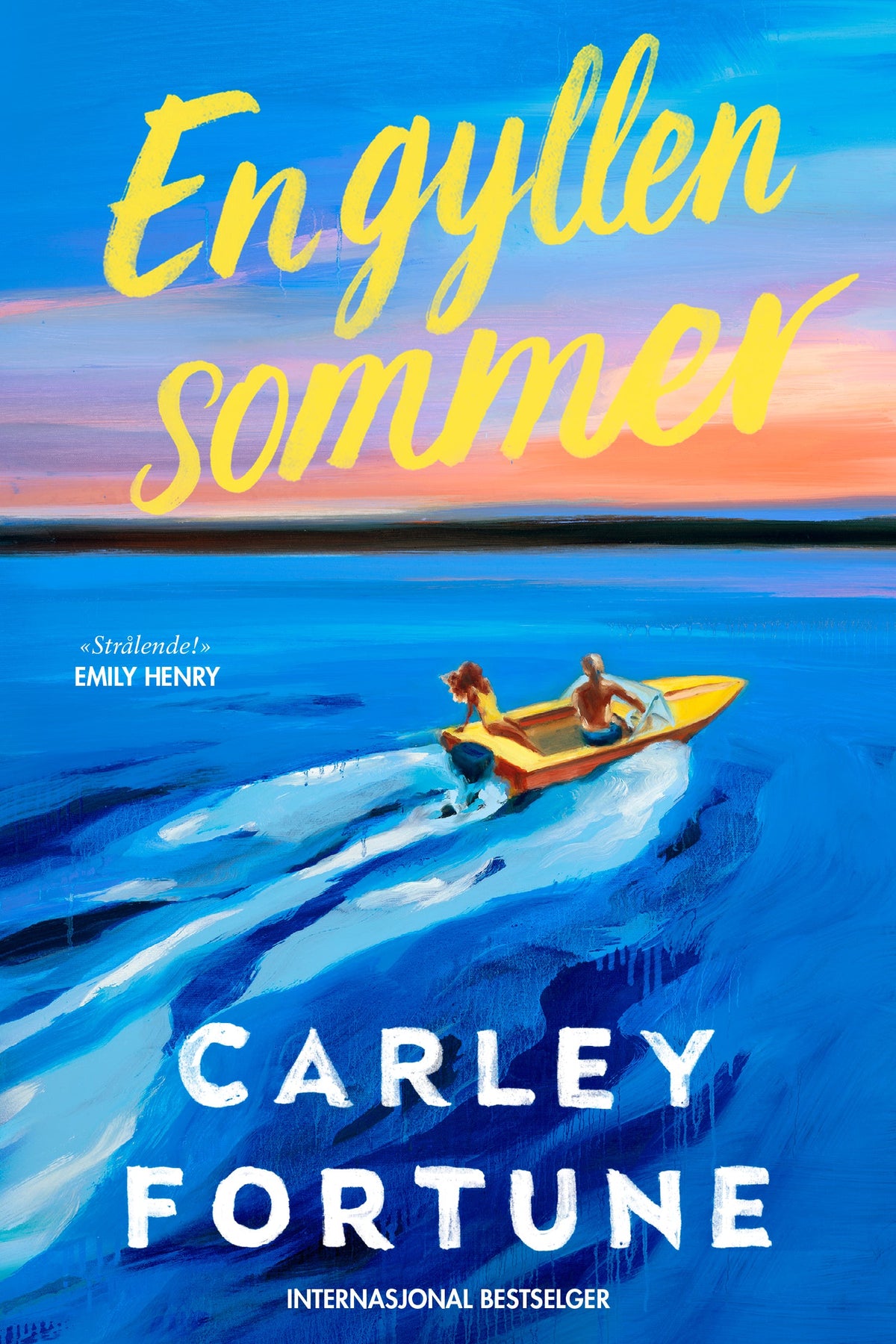 En gyllen sommer av Carley Fortune, flatt omslag